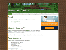 Tablet Screenshot of minecraftbasics.net